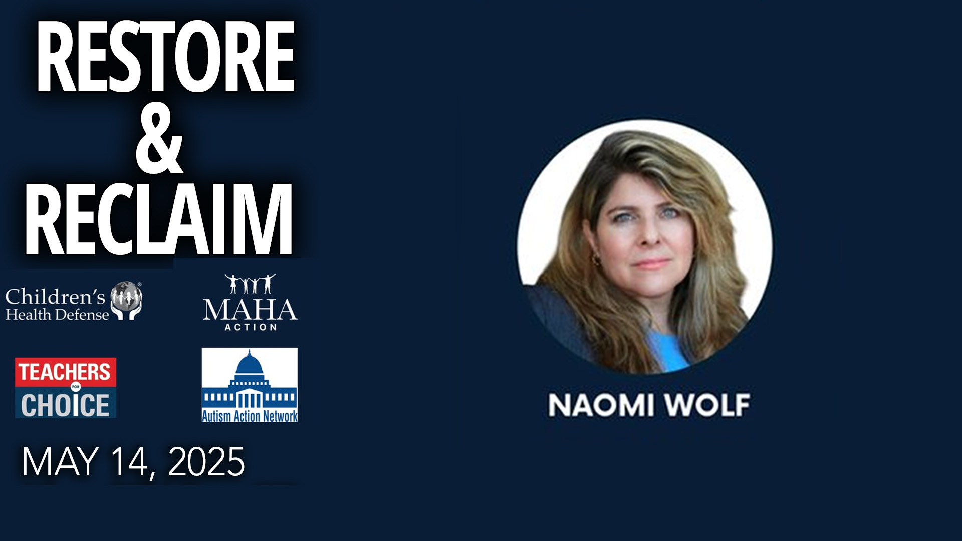 Naomi Wolf | Restore & Reclaim Albany Rally Speech