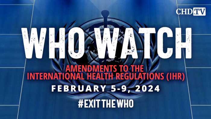 WHO WATCH: Seventh Meeting of the Working Group on Amendments to the IHR | February 5, 2024