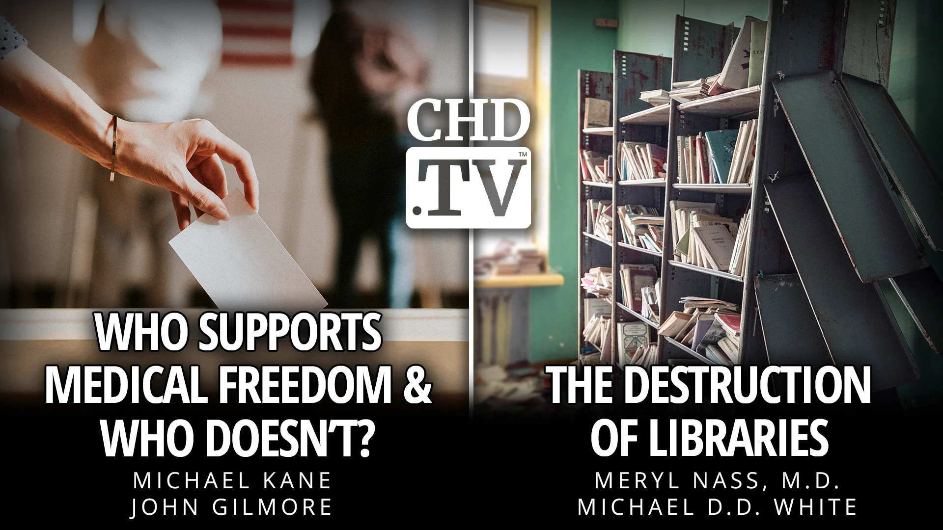Who Supports Medical Freedom and Who Doesn’t? + The Destruction  of Libraries