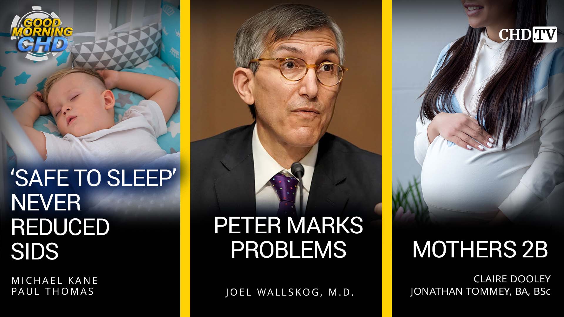 'Safe to Sleep' Never Reduced SIDS + Peter Marks Problems + Mothers 2B