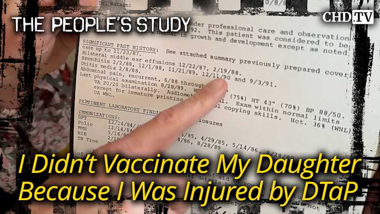 I Didn’t Vaccinate My Daughter Because I Was Injured by DTaP