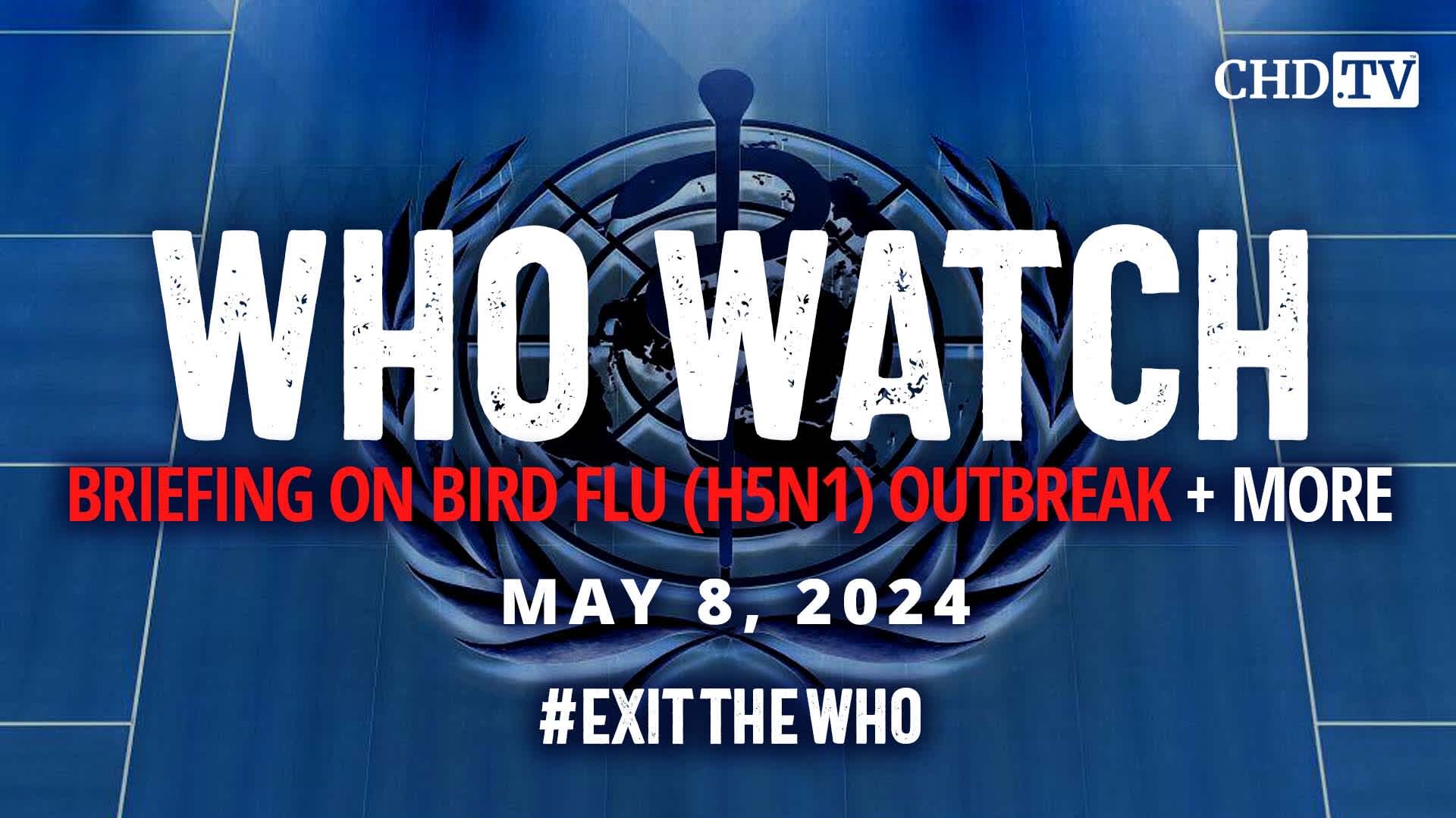 WHO WATCH: Virtual Briefing on Bird Flu (H5N1) Outbreak + More | May 8