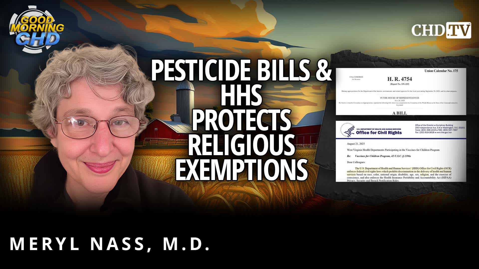 Pesticide Bills & HHS Protects Religious Exemptions