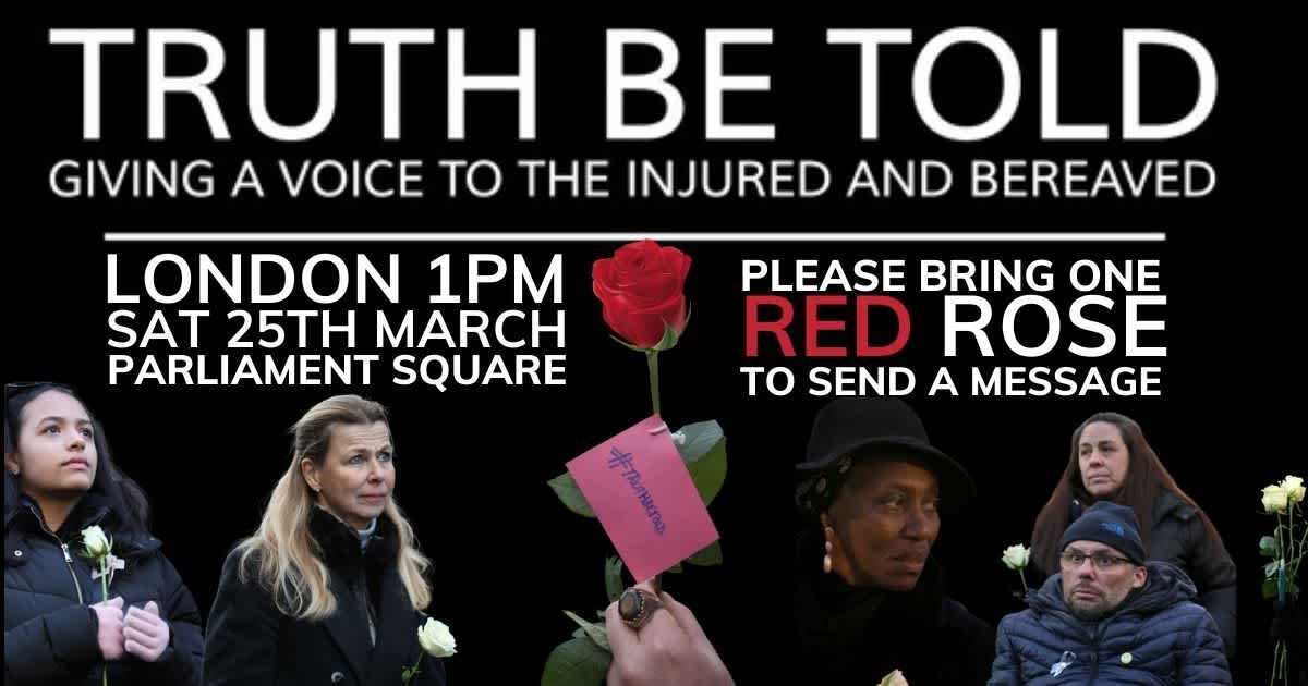 TRUTH BE TOLD RALLY | London | March 25 | 1pm CET | 8am EST | Parliament Square