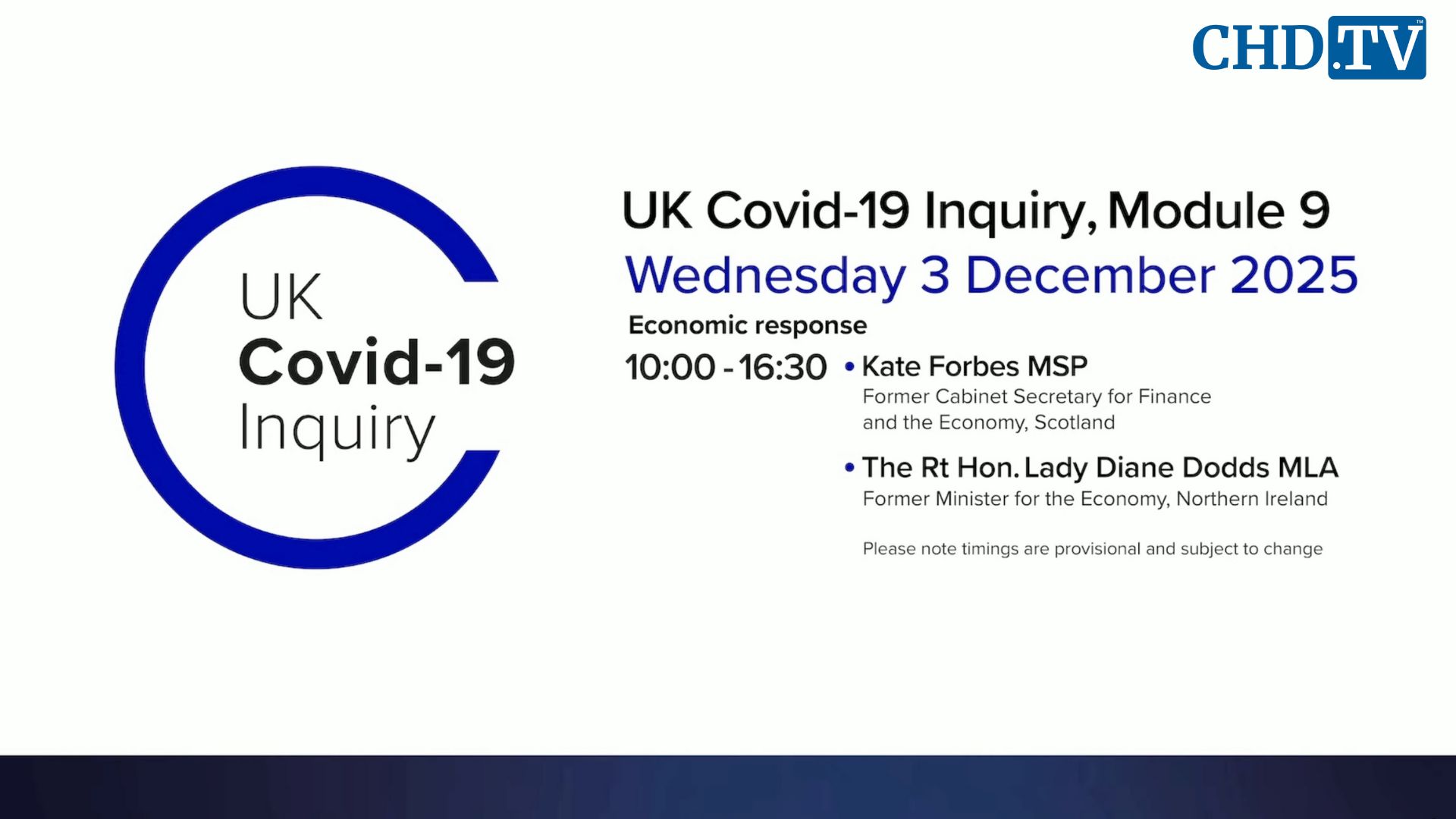 UK COVID-19 Inquiry Meeting | Dec. 3