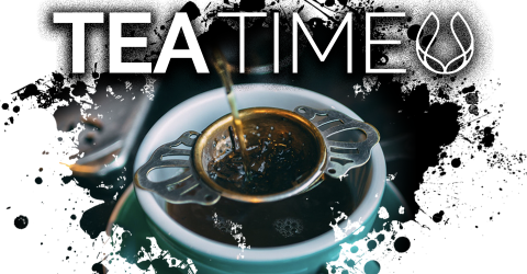 Tea Time Hero Image Slider Art, tea cup, conversation, education, health