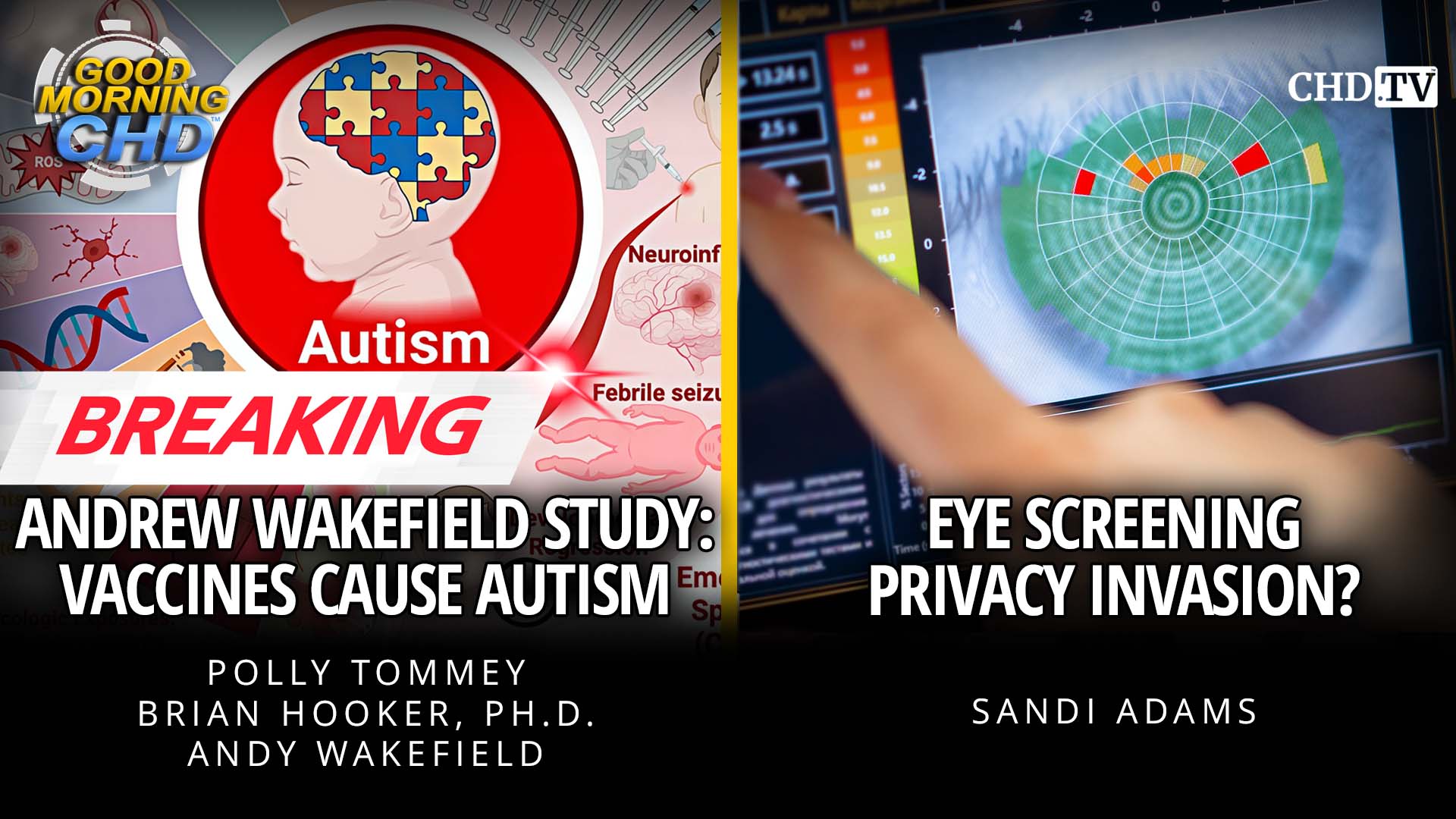 BREAKING - Andrew Wakefield Study: Vaccines Cause Autism + Eye Screening Privacy Invasion?