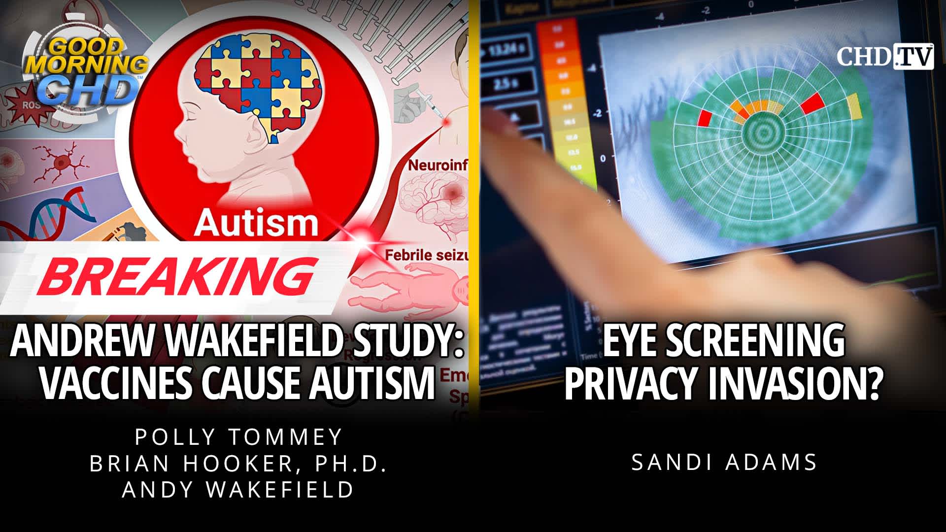 BREAKING - Andrew Wakefield Study: Vaccines Cause Autism + Eye Screening Privacy Invasion?