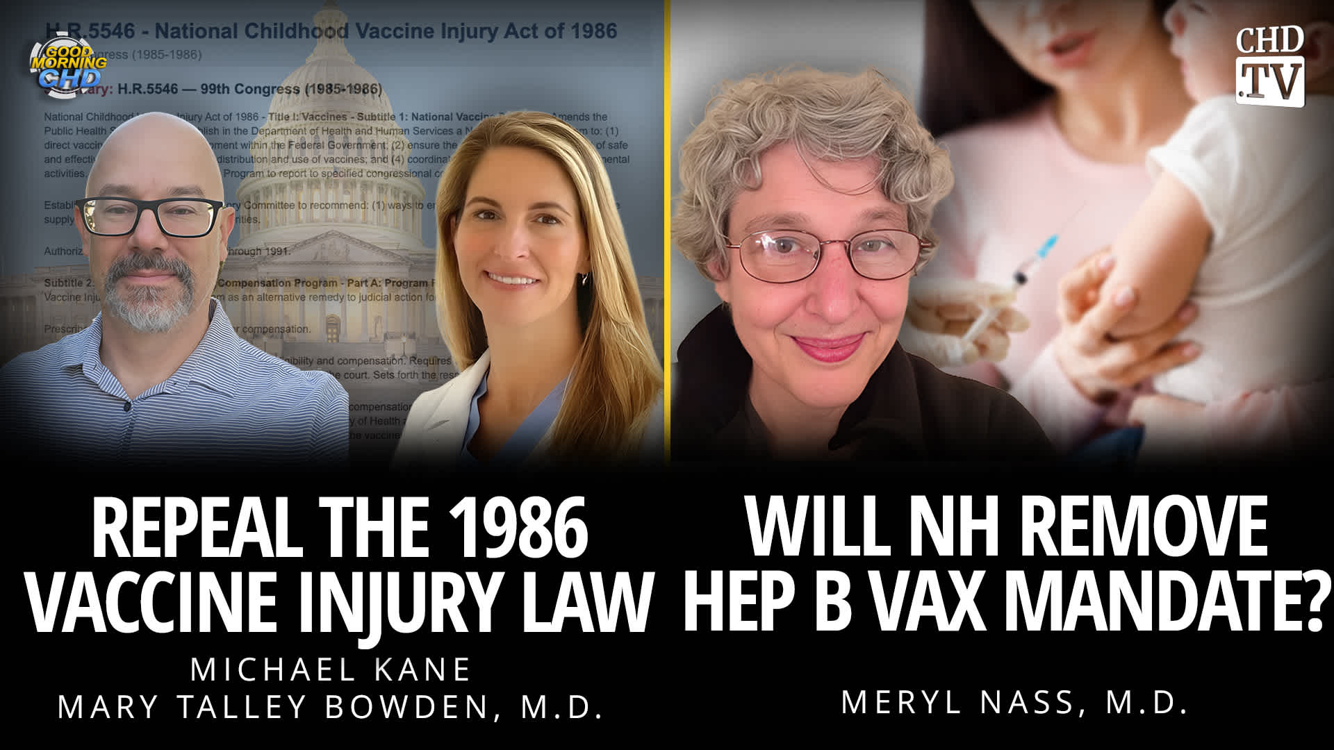 Repeal the 1986 Vaccine Injury Law + Will NH Remove Hep B Vax Mandate?