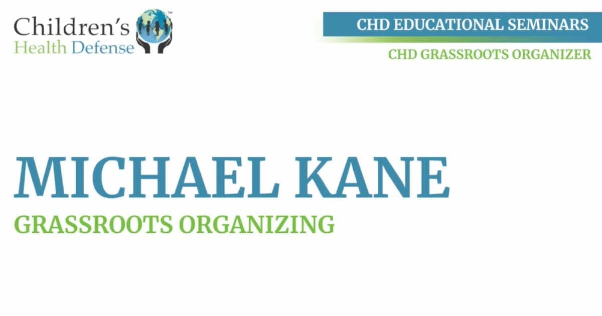 Grassroots Organizing and Advocacy - Michael Kane