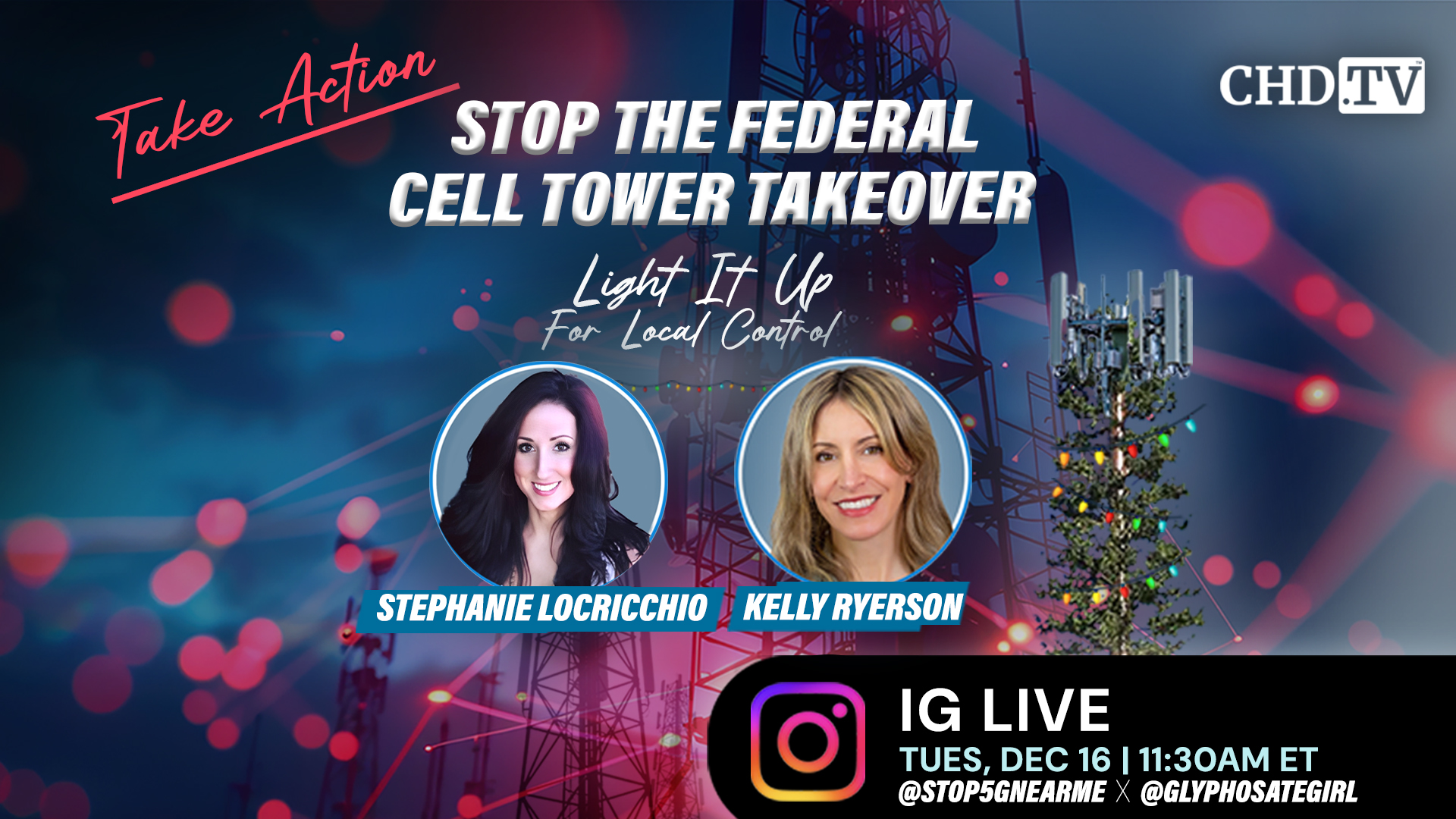 Stop the Federal Cell Tower Takeover - IG Live With Kelly Ryerson 