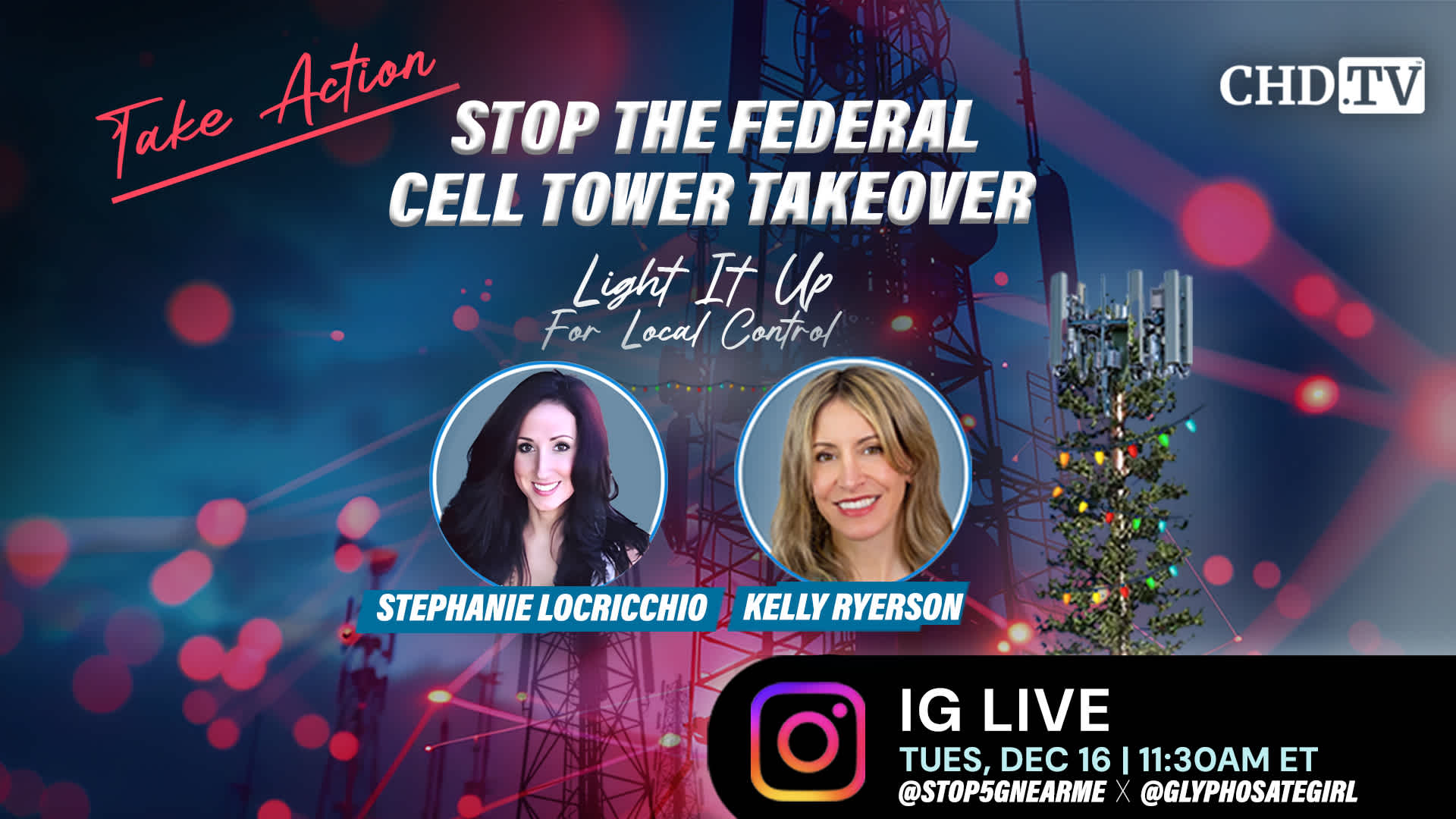 Stop the Federal Cell Tower Takeover - IG Live With Kelly Ryerson