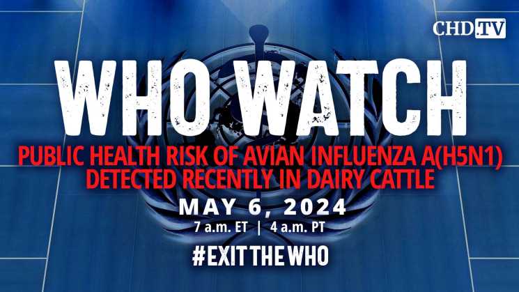 WHO WATCH: Public Health Risk of Avian Influenza A(h5n1) Detected Recently in Dairy Cattle | May 6