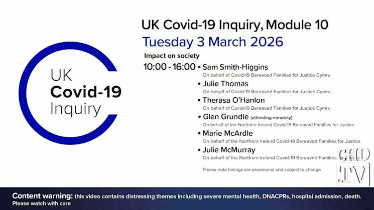 UK COVID-19 Inquiry Meeting | Mar. 3