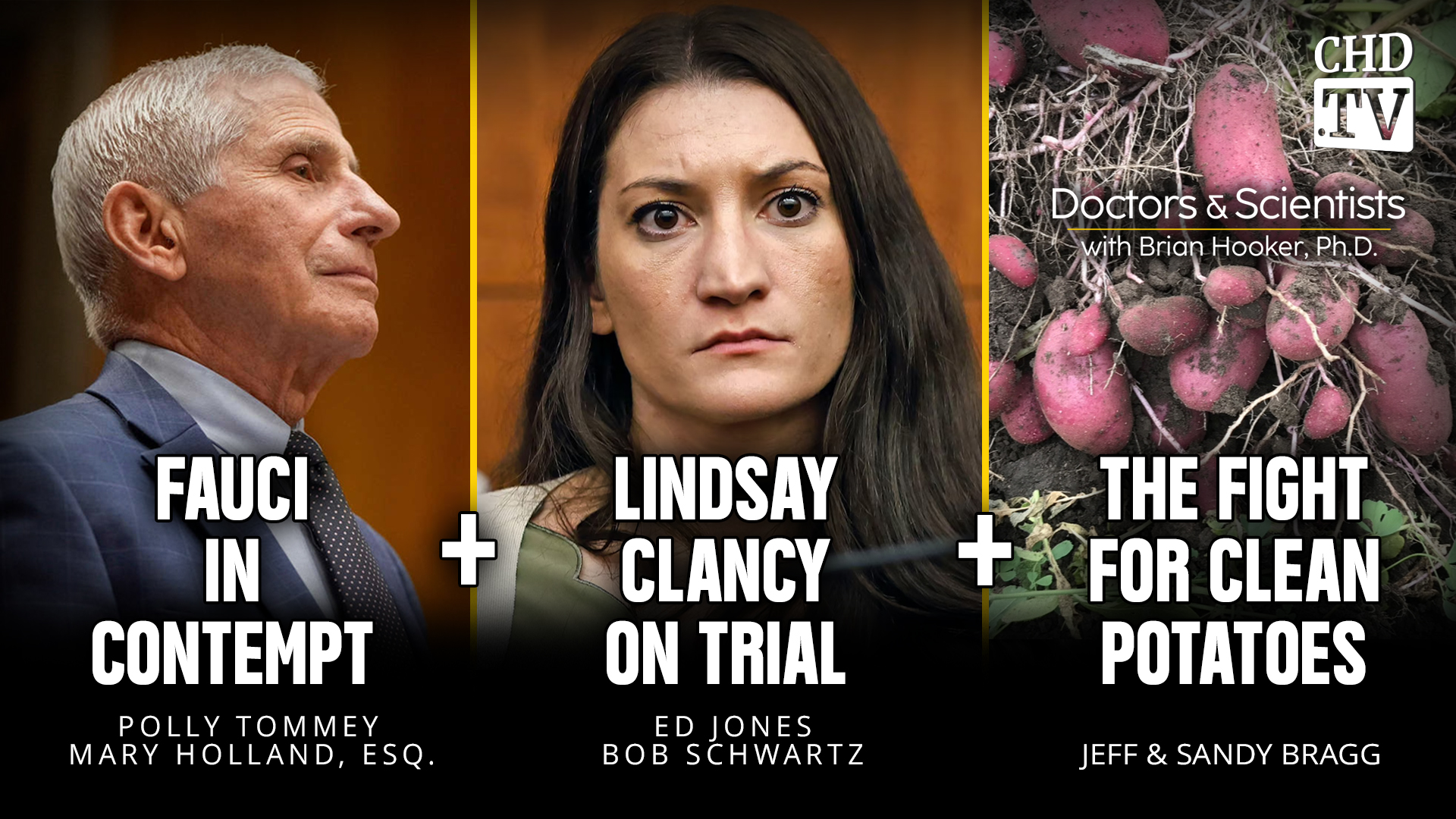 Fauci in Contempt + Lindsay Clancy on Trial + The Fight for Clean Potatoes