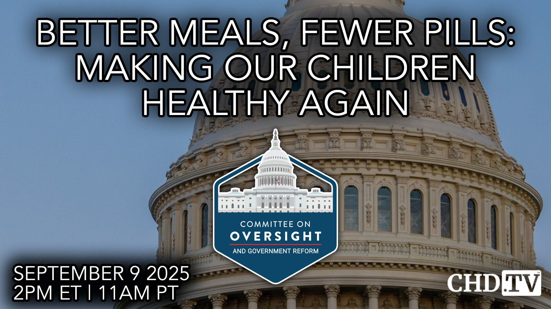 Better Meals, Fewer Pills: Making Our Children Healthy Again