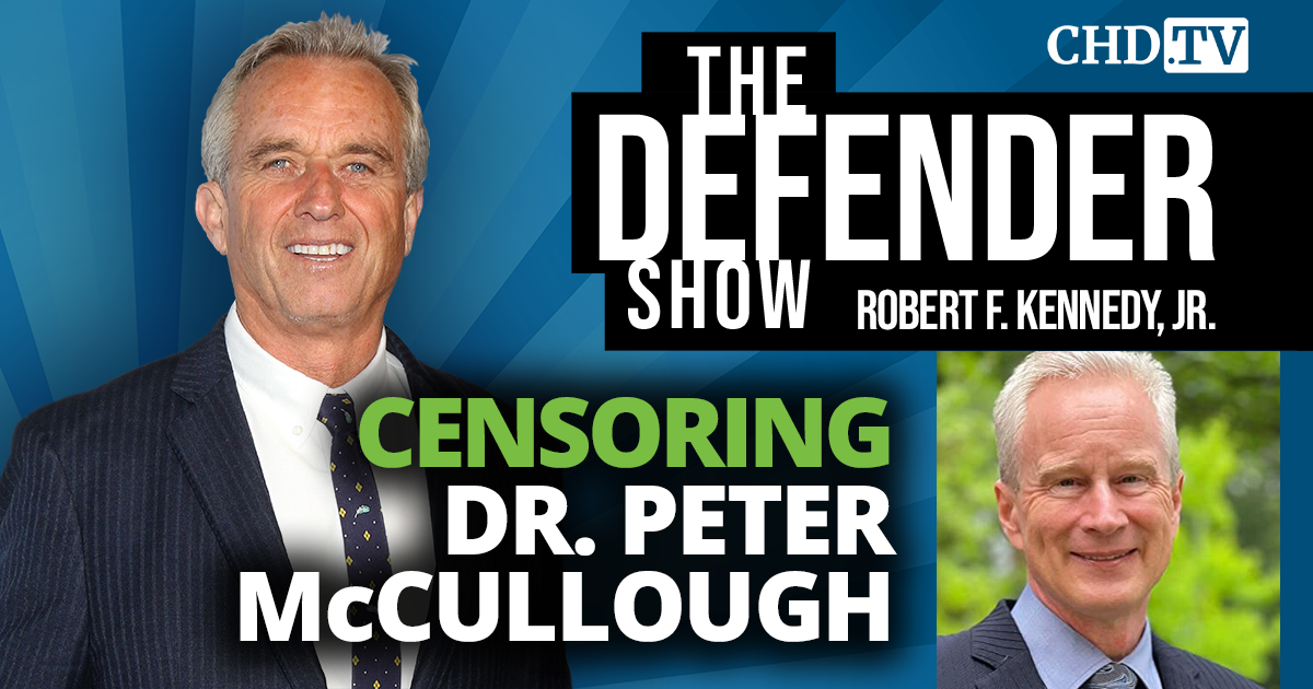 Censoring Dr. Peter McCullough