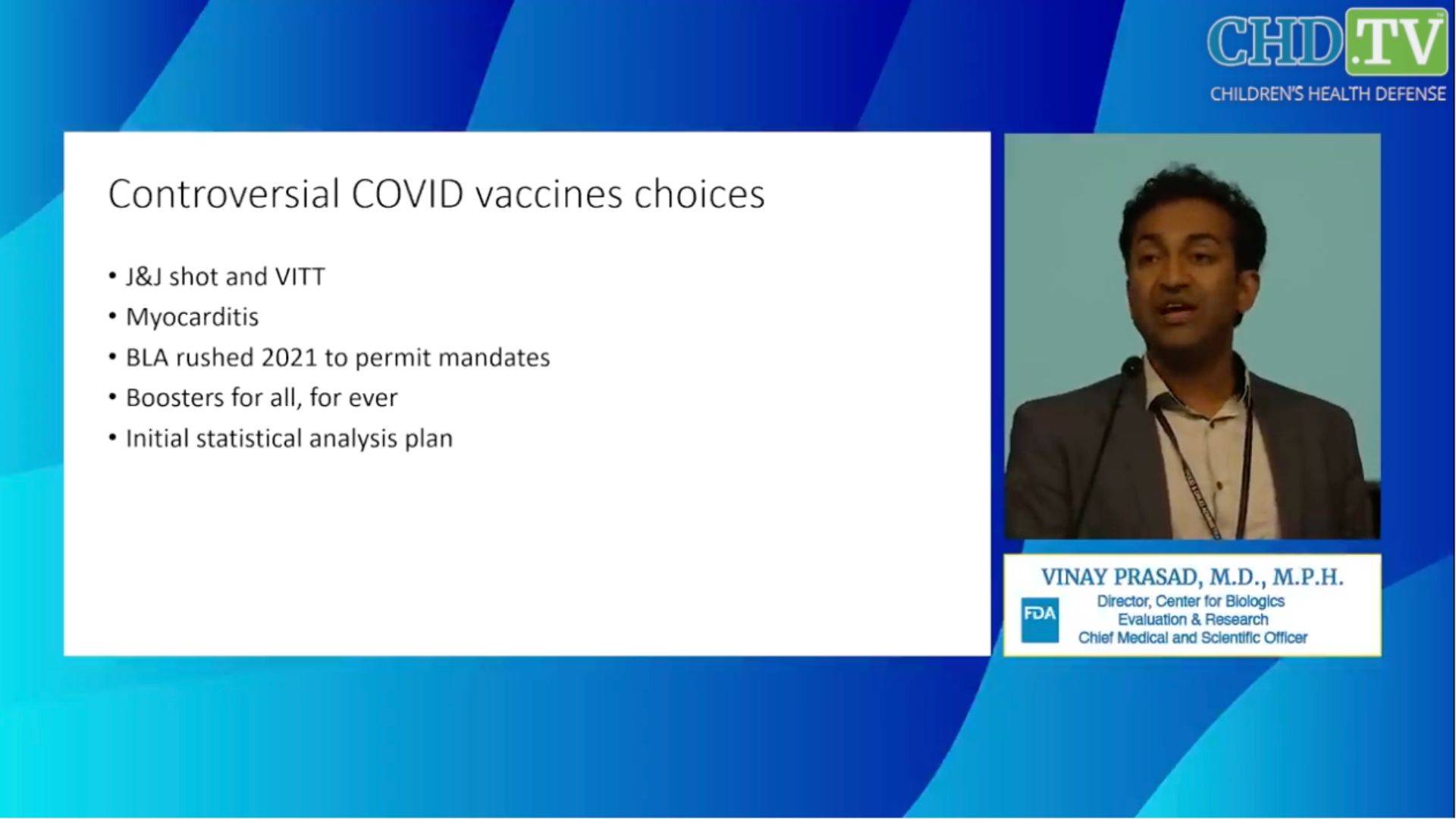 Vinay Prasad on COVID-19 Vaccine Approvals