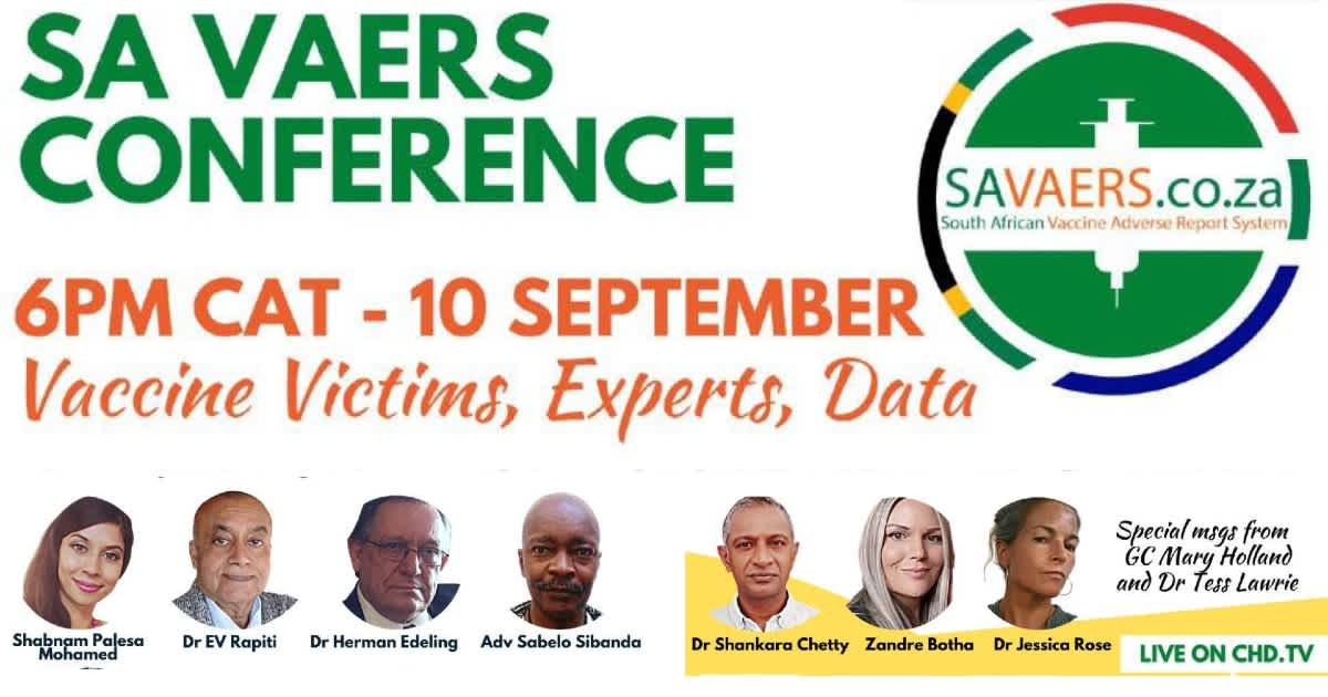 South Africa VAERS Conference — Vaccine Victims, Experts + Data