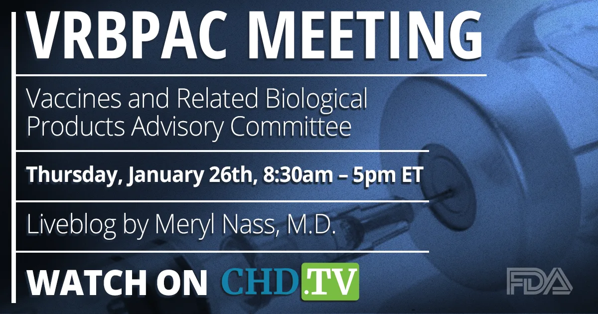 FDA VRBPAC Meeting | January 26th, 2023