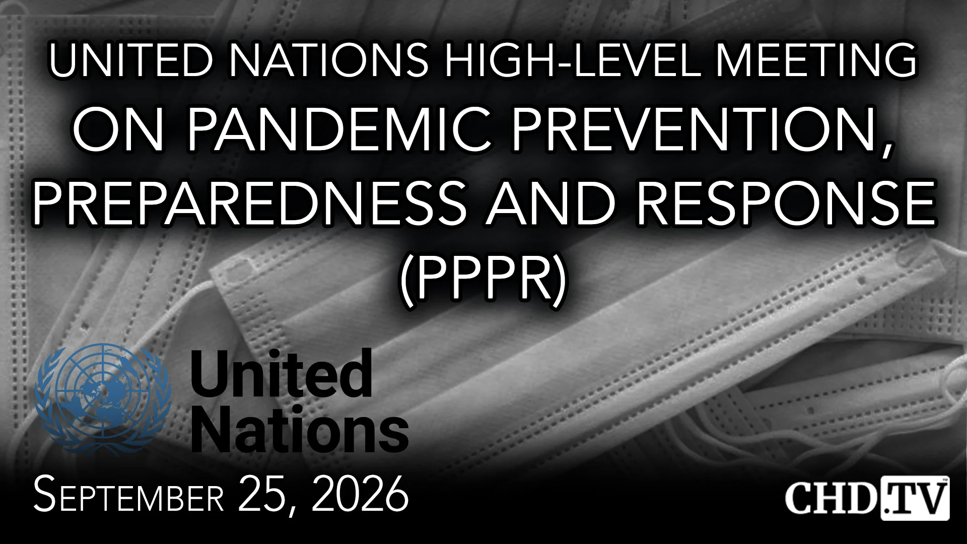 UN High-Level Meeting on Pandemic Prevention, Preparedness and Response (PPPR)