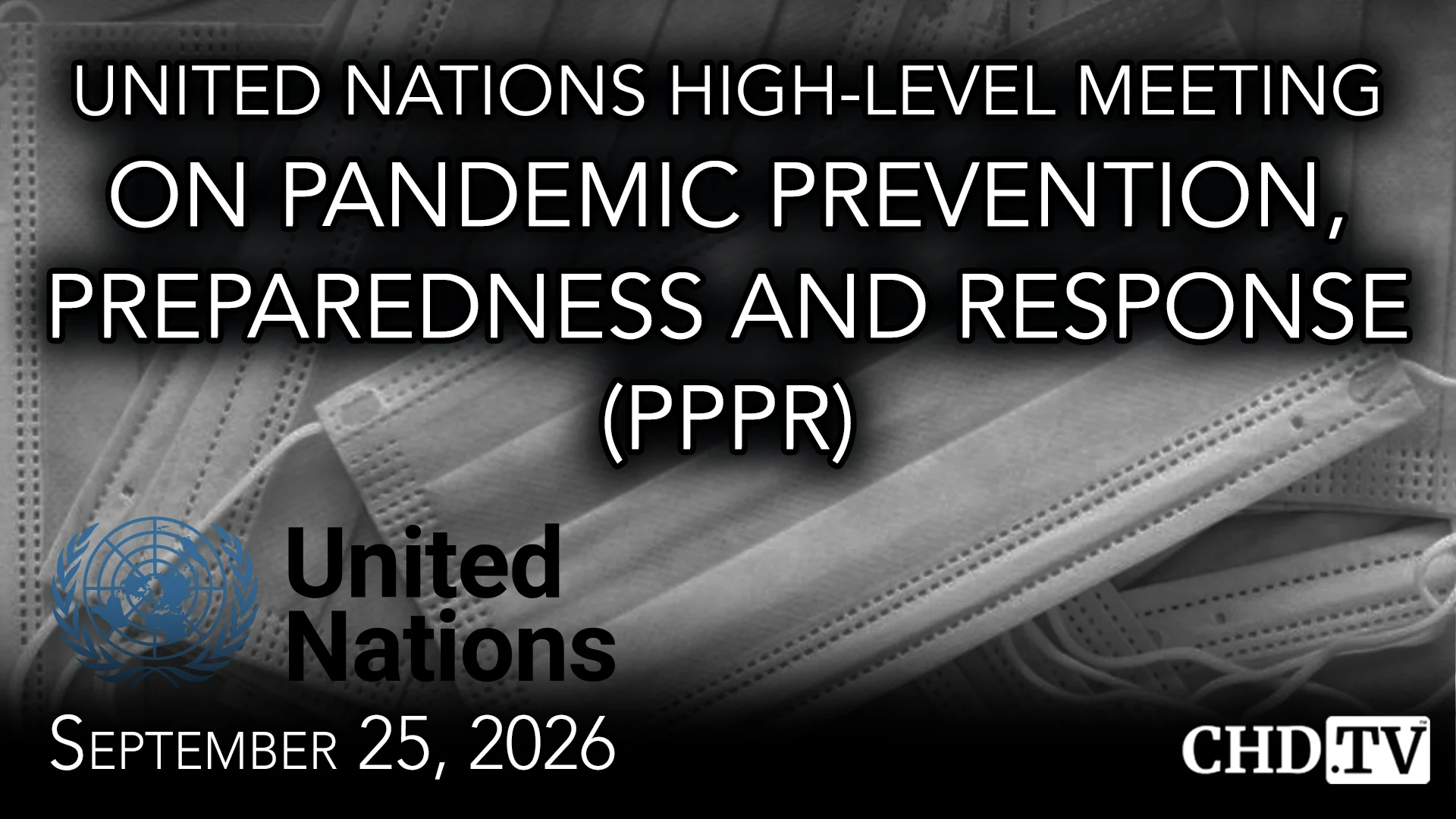 UN High-Level Meeting on Pandemic Prevention, Preparedness and Response (PPPR)