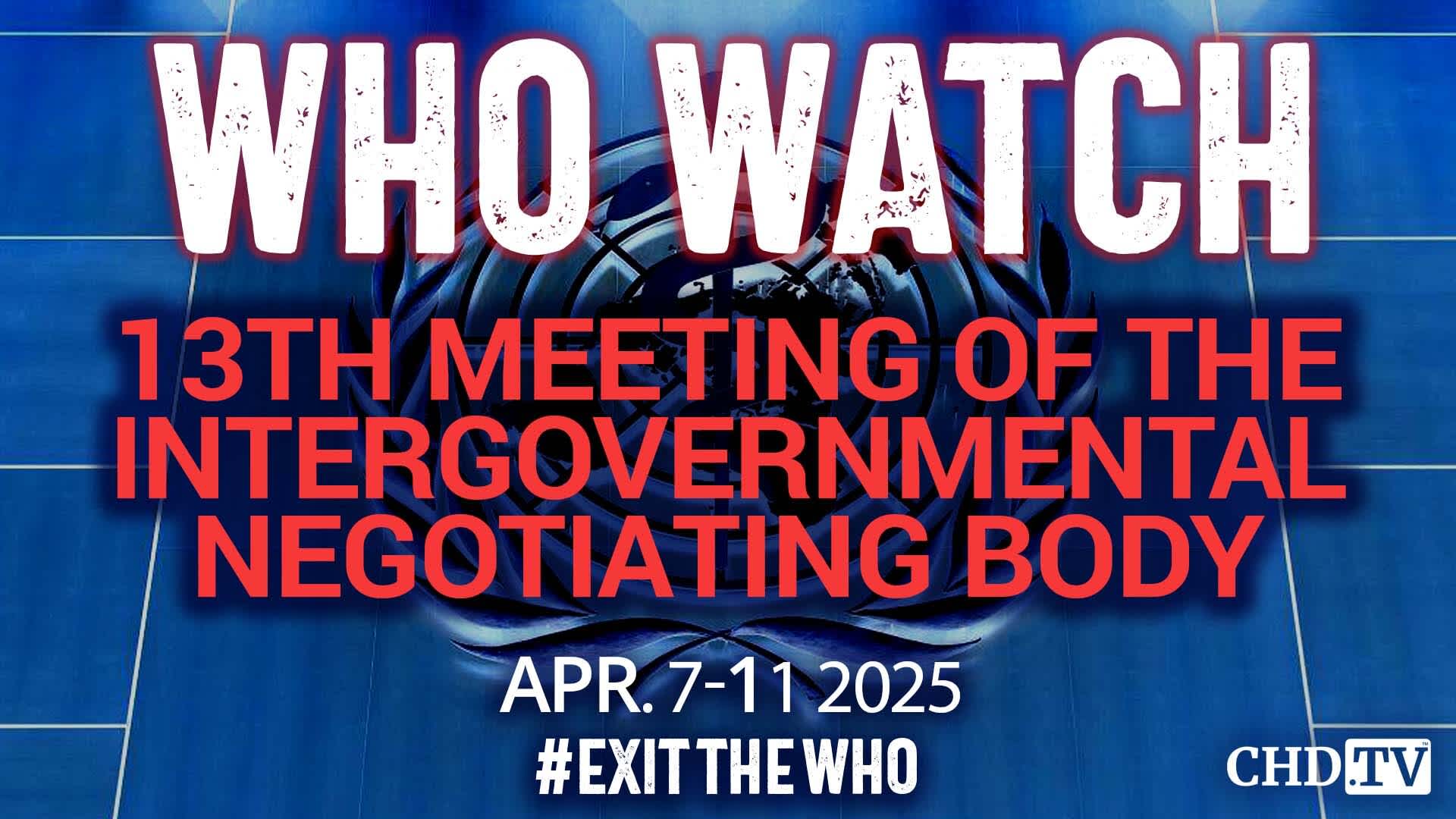 WHO WATCH: 13th Meeting of the INB for a Pandemic Agreement, Continued | Apr. 9