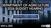 Department of Agriculture 2026 Budget Hearing
