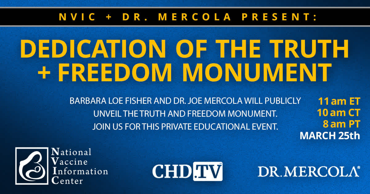 NVIC - Dedication of the Truth + Freedom Monument | March 25th | 8am PT | 10am CT | 11am ET